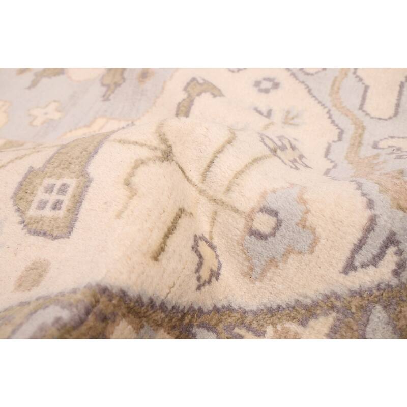 ECARPETGALLERY Hand-knotted Royal Oushak Cream Wool Rug - 9'0 x 9'0