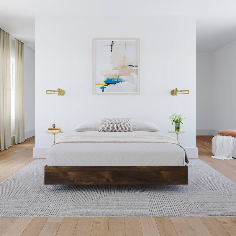 Nexera Platform Bed Frame , Brown