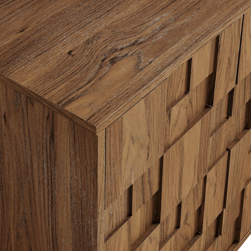 Owen 59 Inch 4 Door Geometric Sideboard