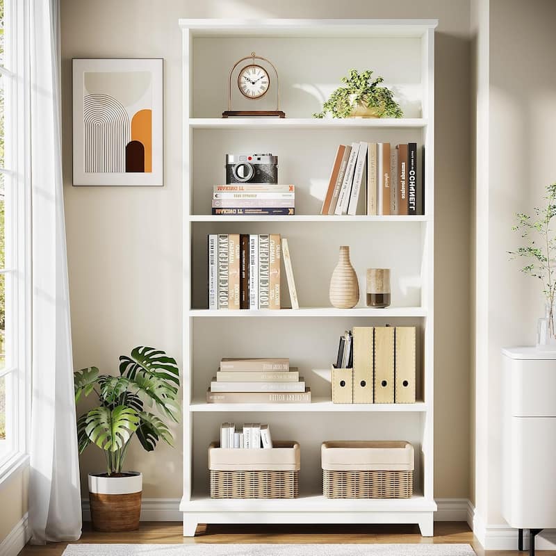 70" Tall Bookcase, Modern Storage Bookshelf, Display Shelving for Library, Office, Bedroom, Living Room