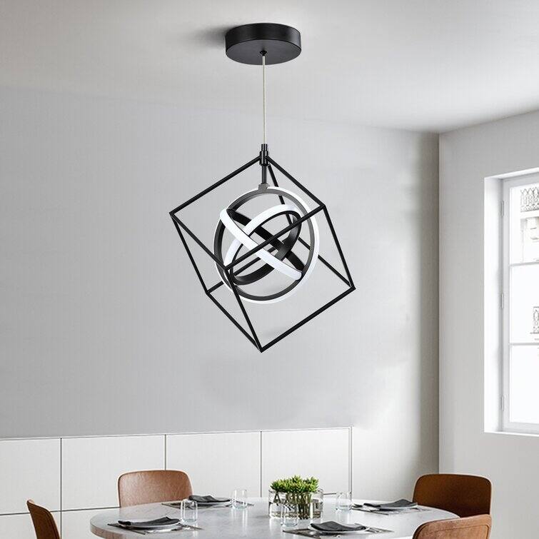 Maxax 3 - Light Unique Square LED Chandelier