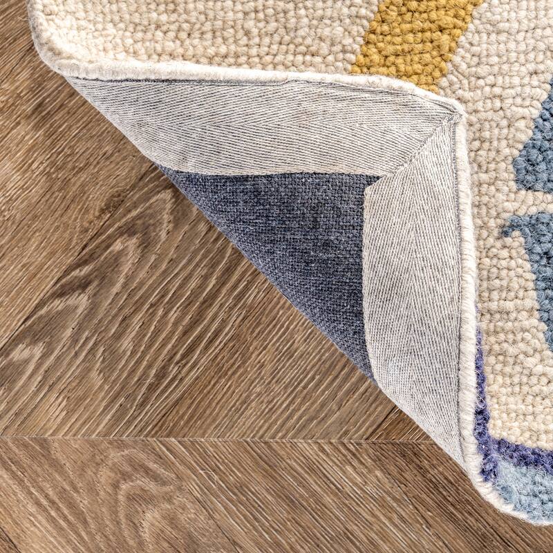Nuloom Aurora Geometric Wool Area Rug