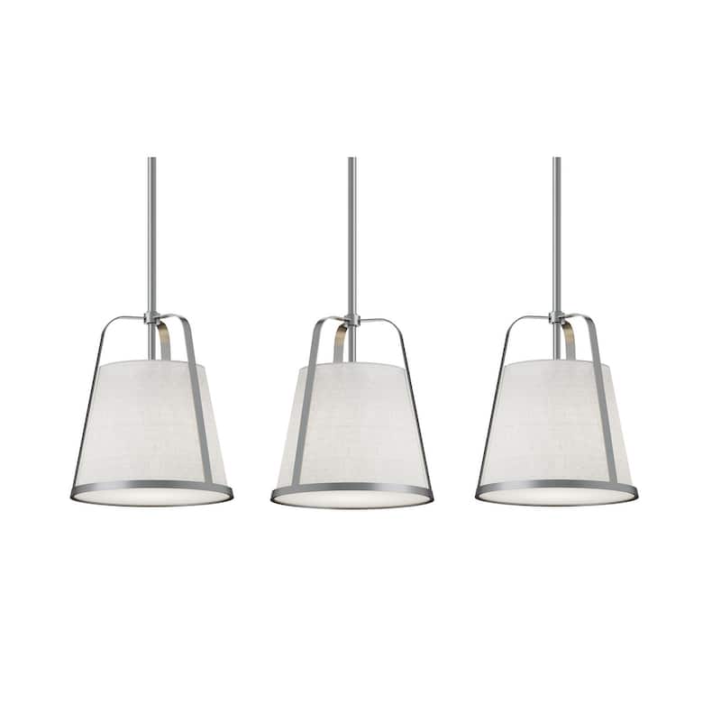 AFX LIZP10MBLNR3 Lizzette 3 Light 36" Wide Multi Light Pendant - Satin Nickel