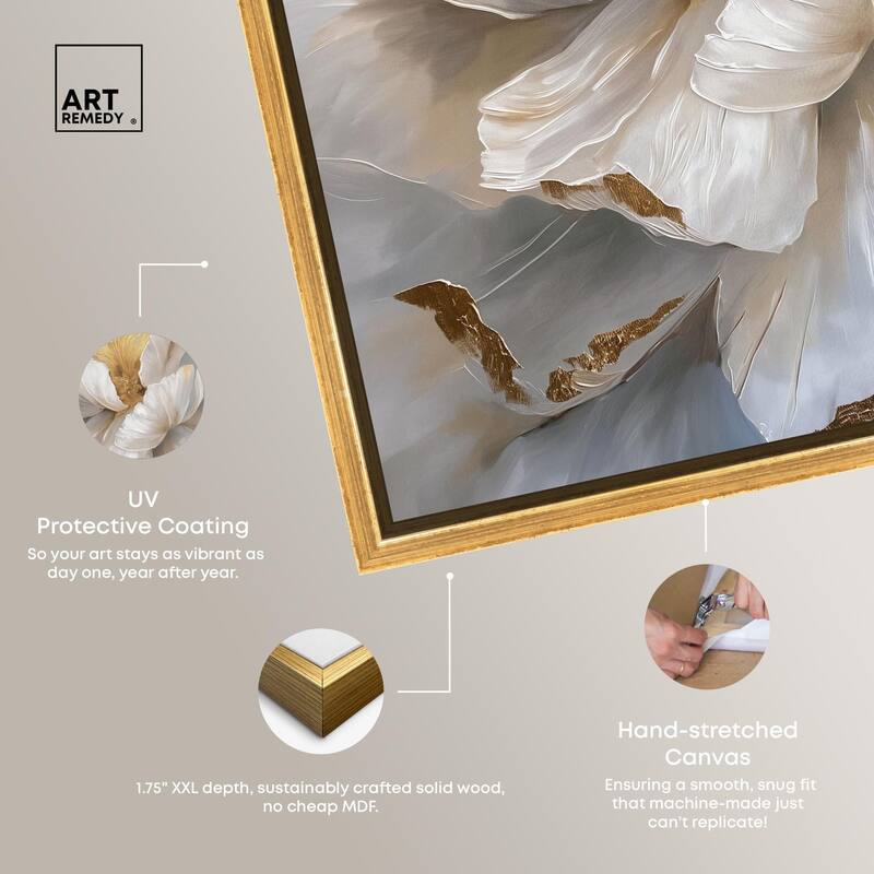 Golden Veins of Grace Canvas by Art Remedy