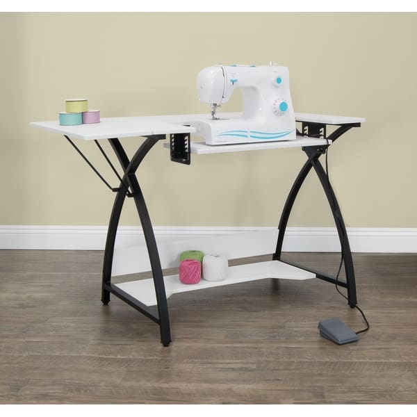 Sew Ready Dart MDF Sewing Machine Table with Adjustable Dropdown