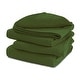 preview thumbnail 13 of 31, 100% Cotton Basket Weave Thermal Bed Blanket Breathable Soft Layering All Season Medium Weight 66''x90'' - Hunter Green