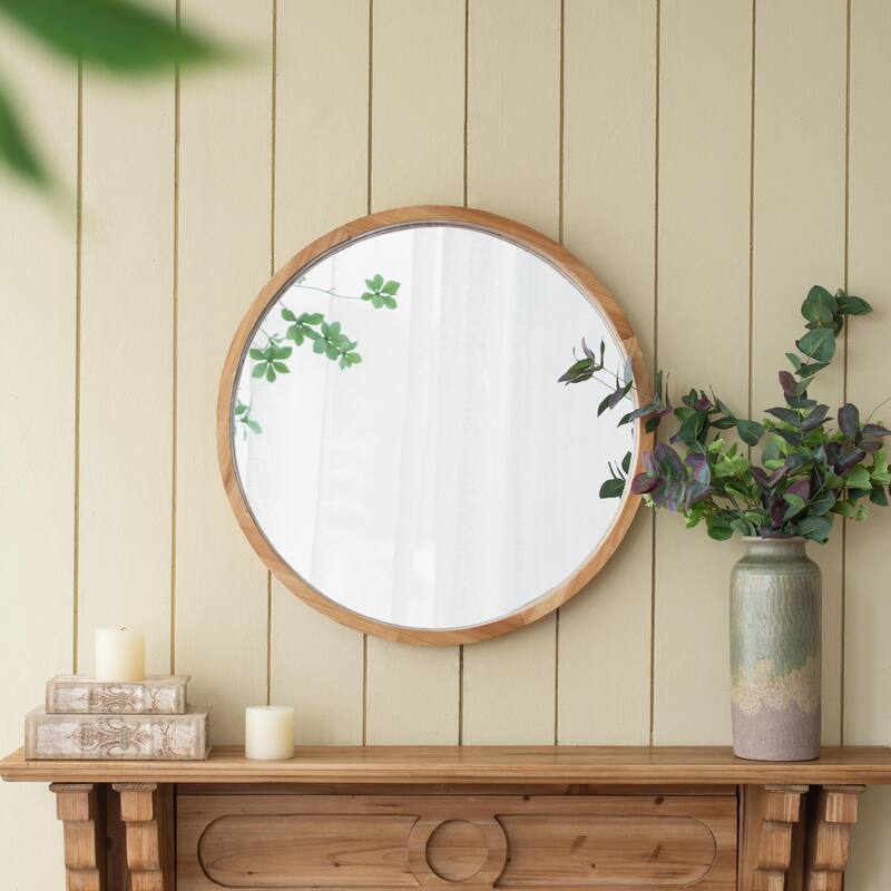 Round wall mirror for living room
