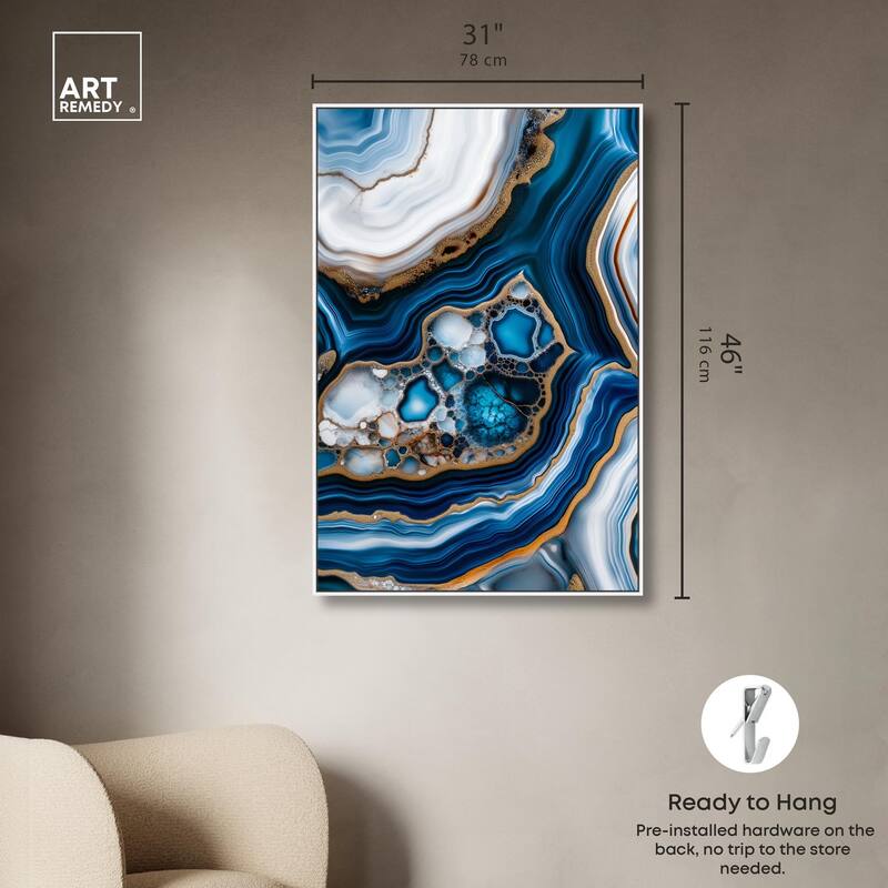 Azure Alveoli II Canvas by Art Remedy
