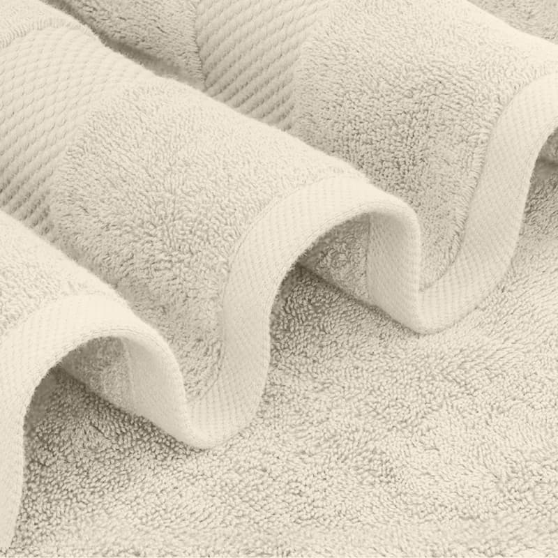 White Classic Luxury Cotton Bath Towel 27x54 - Set of 4