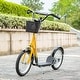 preview thumbnail 3 of 5, Youth Scooter, Kick Scooter with Adjustable Handlebars - orange-yellow