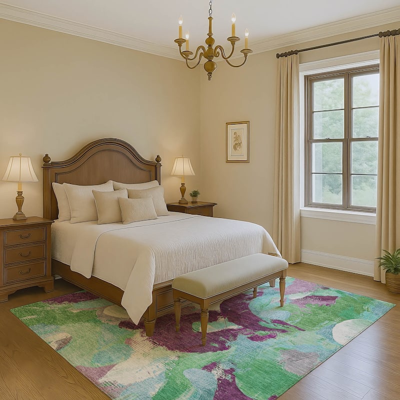 Premium Washable Super Soft Abstract Contemporary Mayfield Rug