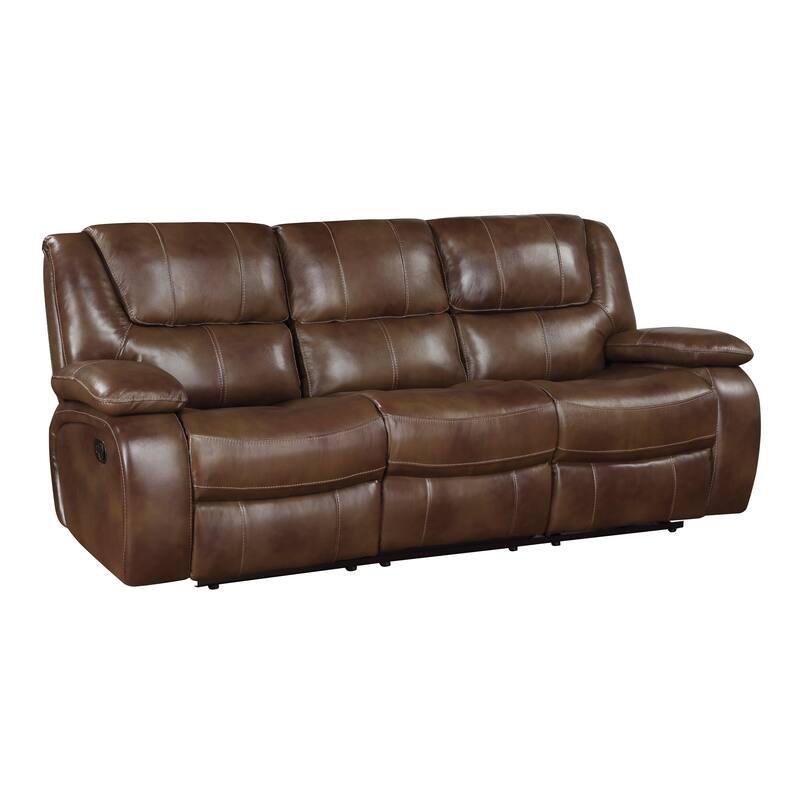 Baron 2-Piece Leather Match Manual Reclining Sofa Set
