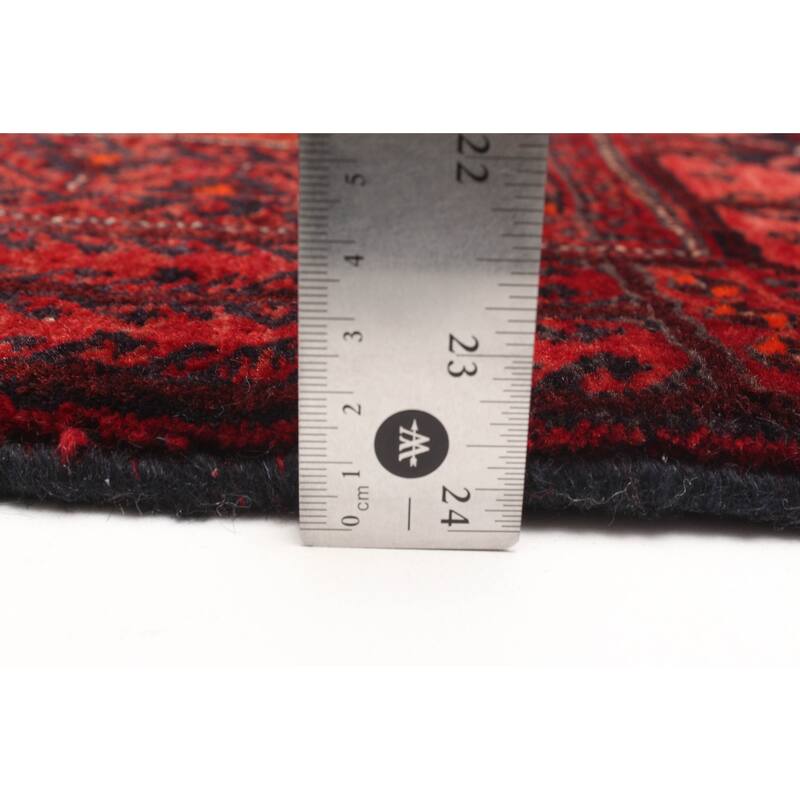 ECARPETGALLERY Hand-knotted Baluch Black Wool Rug - 2'10 x 5'10