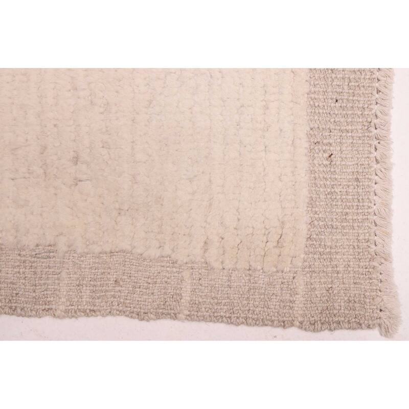 ECARPETGALLERY Hand-knotted Pak Finest Marrakesh Cream Wool Rug - 8'4 x 10'0