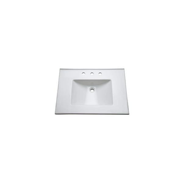 Mirabelle MIRT31228 31" Fireclay Vanity Top with Integrated Sink - White
