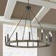 The Gray Barn Highclere 12-light Wagon Wheel Chandelier - 40"x40"x35.93"