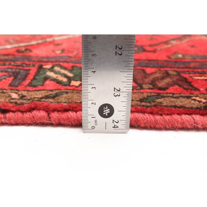 ECARPETGALLERY Hand-knotted Andelz Red Wool Rug - 4'3 x 6'11