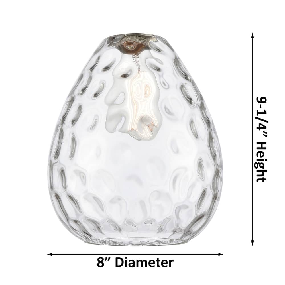 Innovations Lighting Large Waverly 8" Wide Semi-Flush Ceiling Fixture