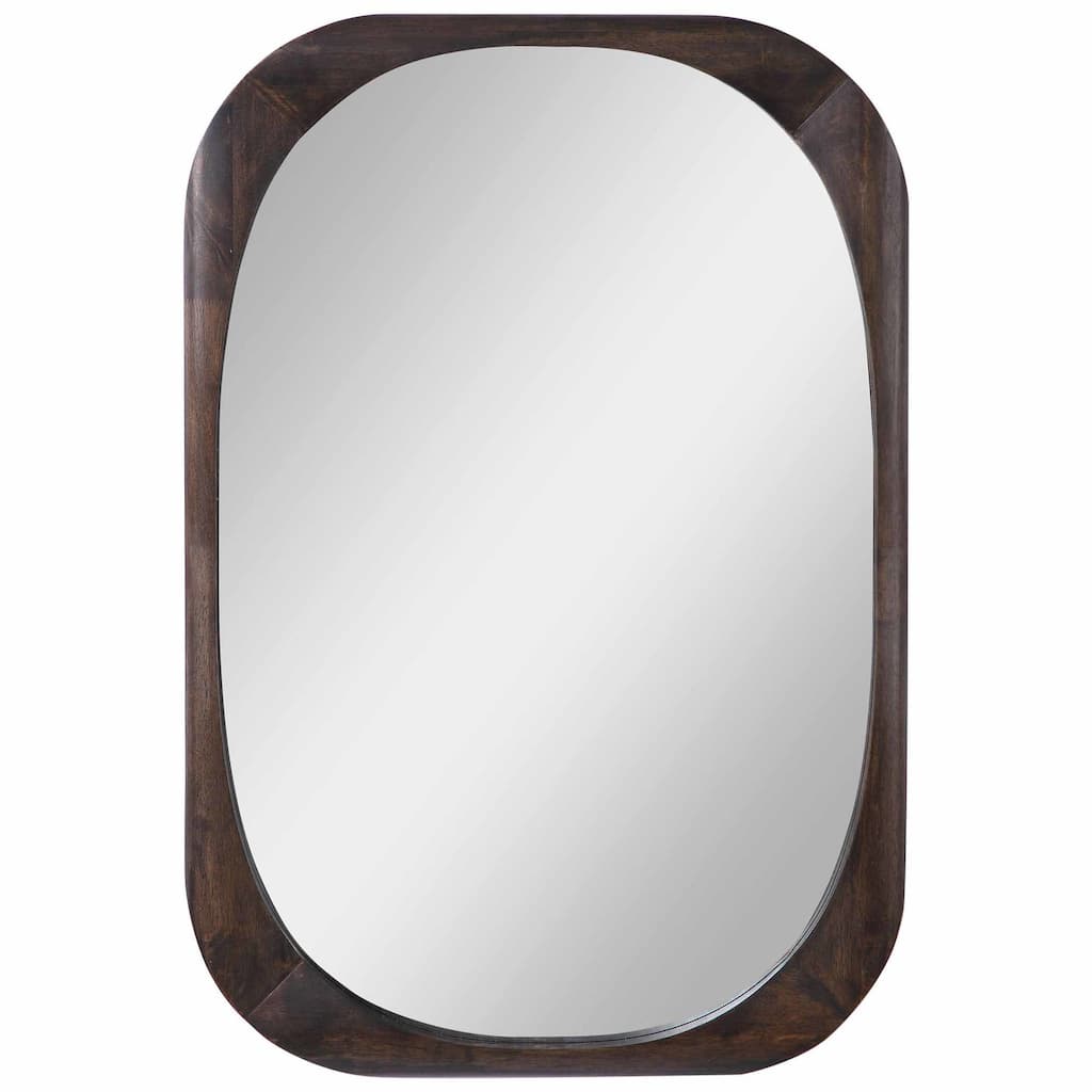 Uttermost Sheldon 26"W Mid-Century Modern Wood Framed Wall Mirror