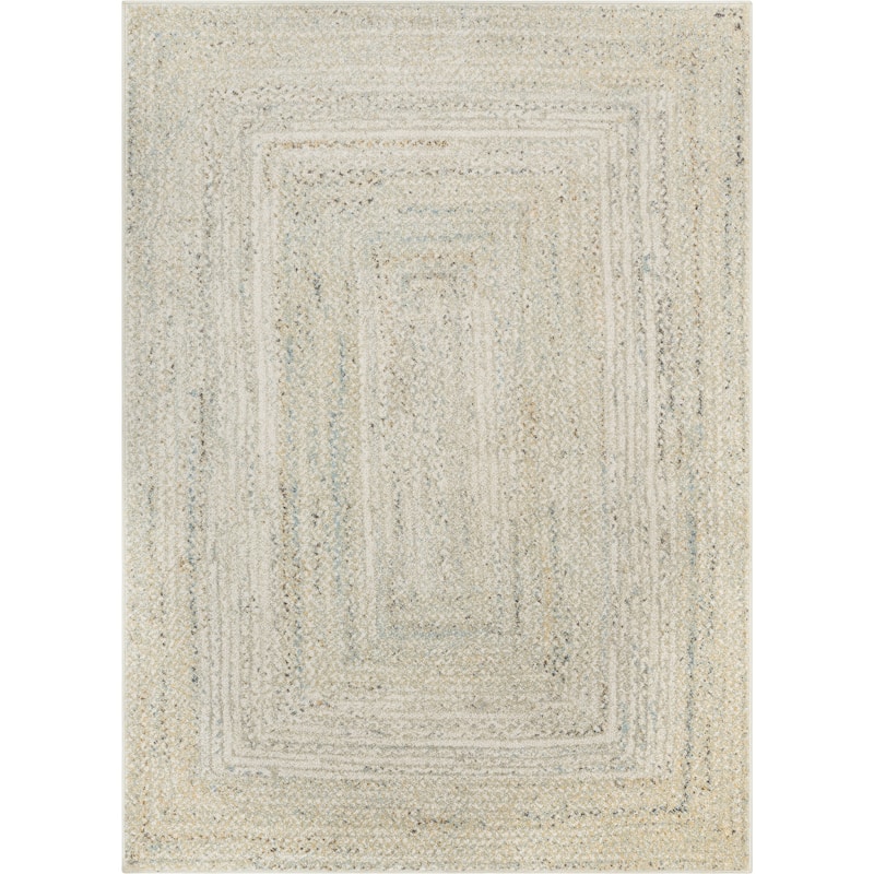 Well Woven Rodeo Chindi Bohemian Vintage Area Rug - 3' 11" x 5' 3" - Green Ivory