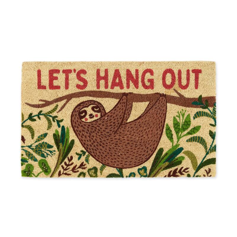 DII Fun Greetings Doormat - Hang Out Sloth