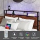 preview thumbnail 7 of 13, Queen Bed Frame with Storage Headboard and 12 Drawers LED Lights, Metal Slats Support