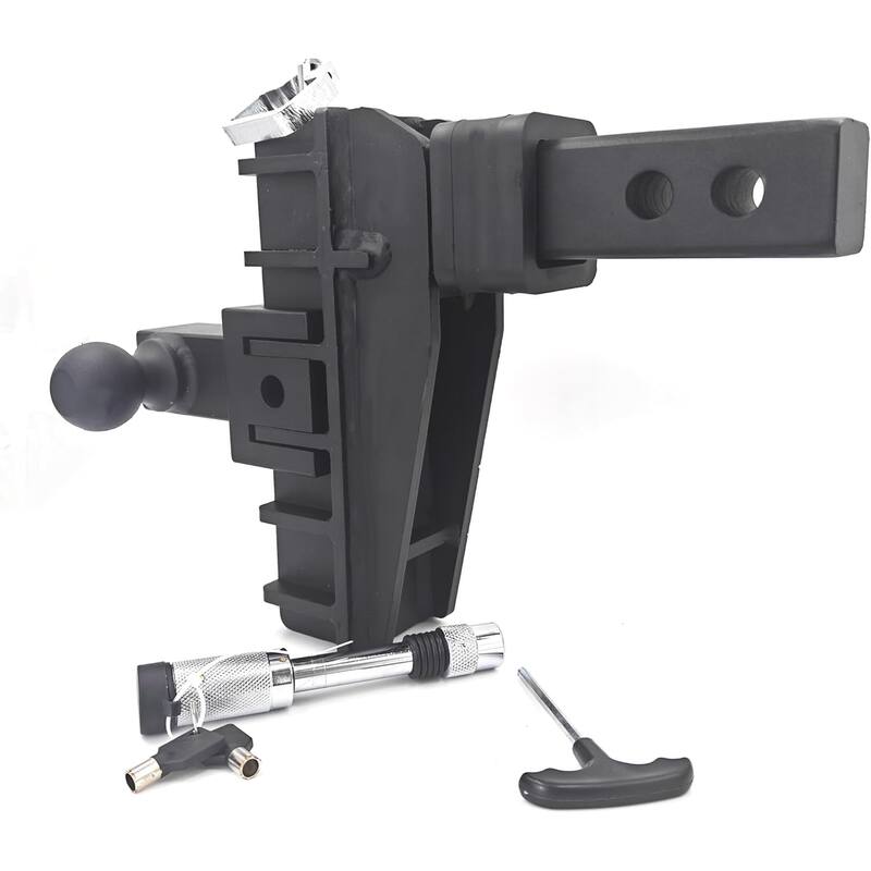 Ball Adjustable Trailer Hitch, Drop Ball Hitch Fits 2.5-Inch Receiver