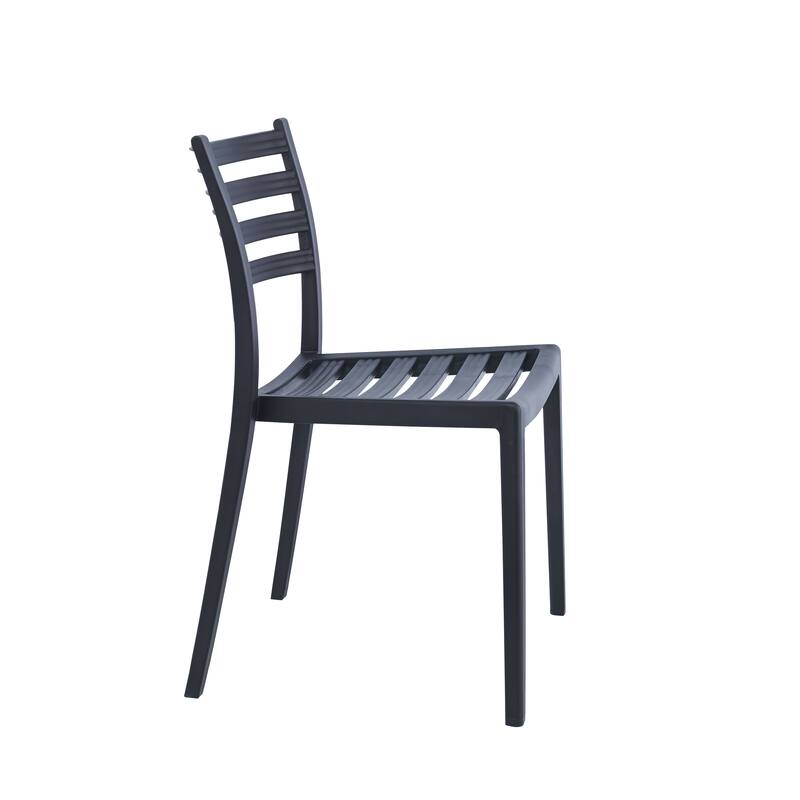Porthos Home Faro Dining Chairs Set Of 2, PP Plastic, Stackable Design