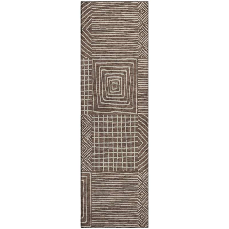 Premium Washable Super Soft Geo Motif Mayfield Rug