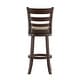 preview thumbnail 44 of 43, Verona Linen Ladder Back Swivel Bar Stool by iNSPIRE Q Classic
