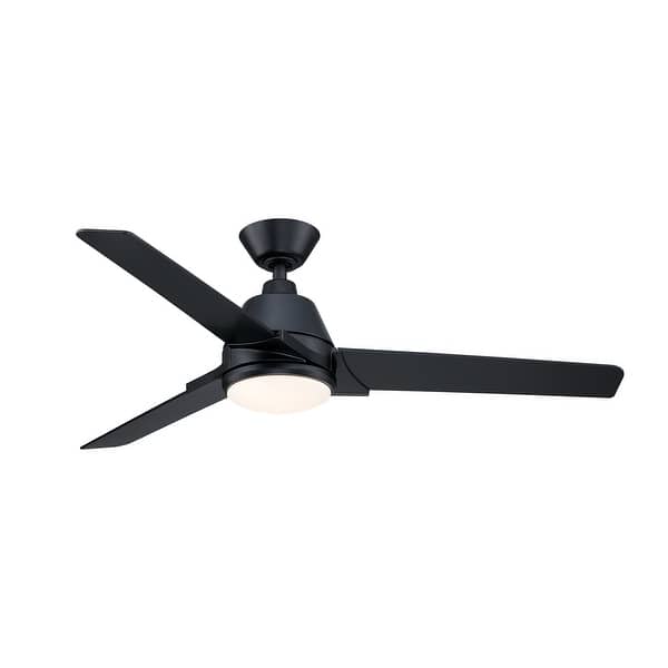slide 2 of 12, Fanimation Pyramid 52 inch Indoor/Outdoor Ceiling Fan with LED Light Kit and Remote