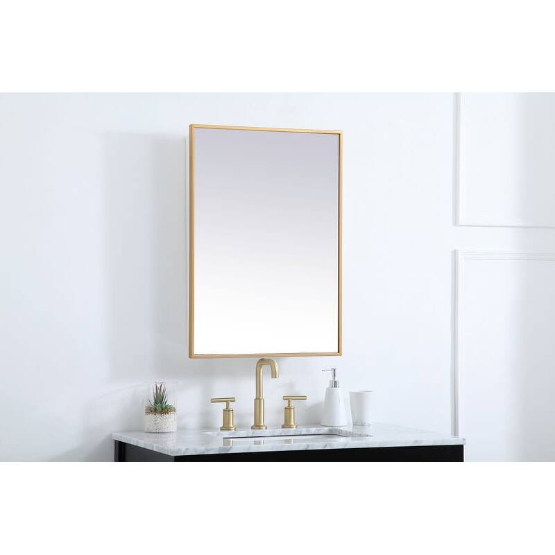 Elegant Lighting MR572028 Wyn 20" x 28" Framed Single Door Medicine