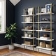 preview thumbnail 21 of 81, Nathan James Theo 5-Shelf Ladder Bookcase Wood with Metal Frame