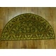 preview thumbnail 82 of 187, SAFAVIEH Handmade Antiquity Manerva Traditional Oriental Wool Rug 2'6" x 5' Half-Moon - Green/Gold - Novelty