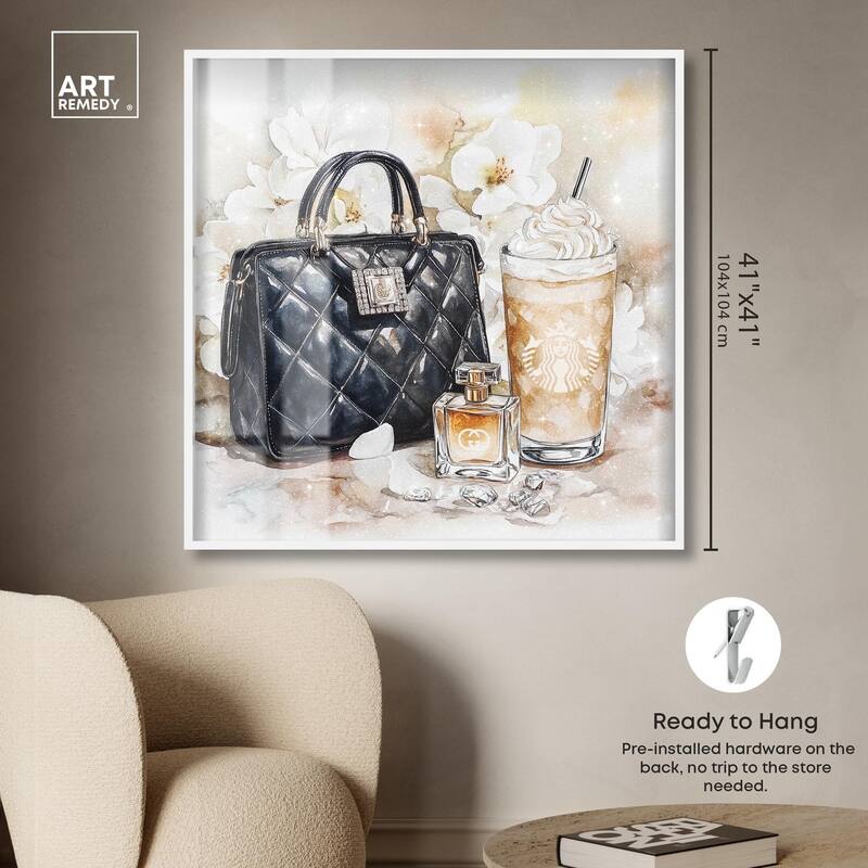 Trinkets and White Floral Shadowbox by Art Remedy
