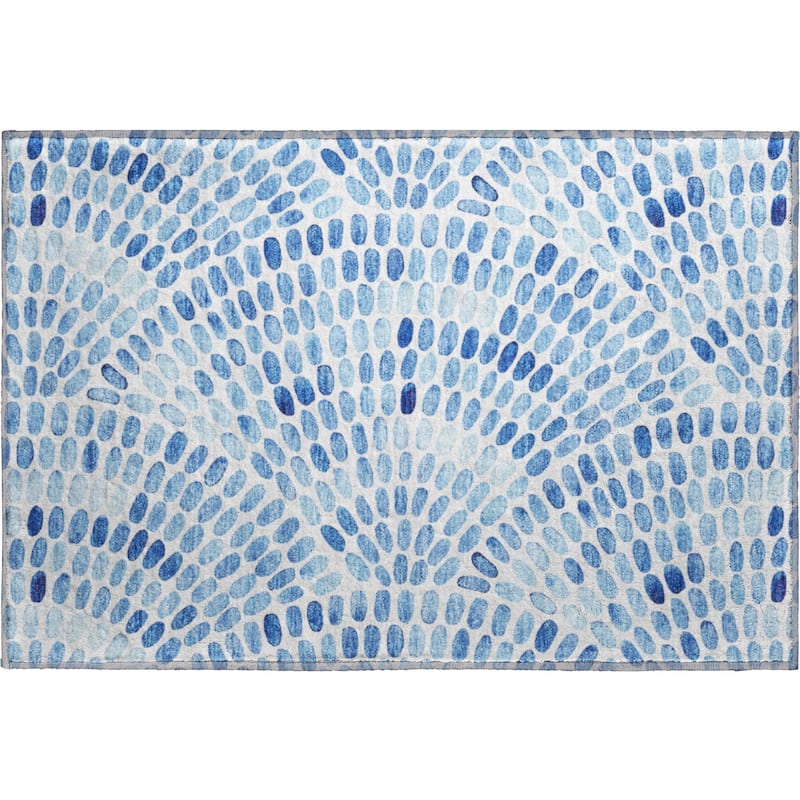 Premium Washable Super Soft Contemporary Mosaic Mayfield Rug