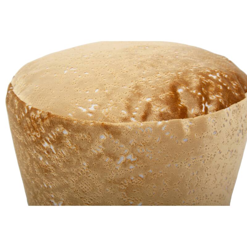Allan Andrews Round Foot Pouf Pasini Gold