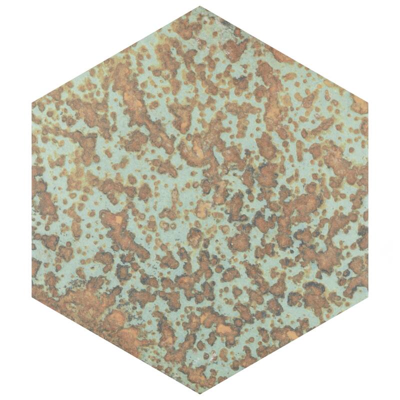 Merola Tile Maheno Hex Mix 8-5/8" x 9-7/8" Porcelain Floor and Wall Tile