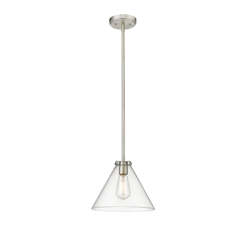 Millennium Lighting Aliza 1 Light Pendant with Clear Glass Shades - Brushed Nickel