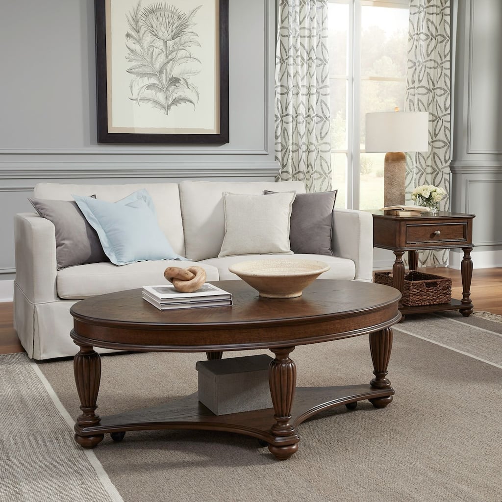 Liberty Furniture Allington Oval Cocktail Table, End Tables - Various Options