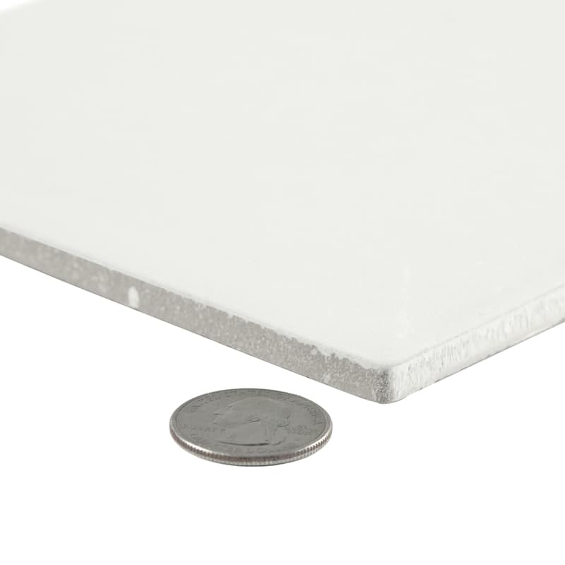 Merola Tile Piscina Brick Glossy Blanco 9-5/8" x 19-1/2" Porcelain Floor and Wall Tile
