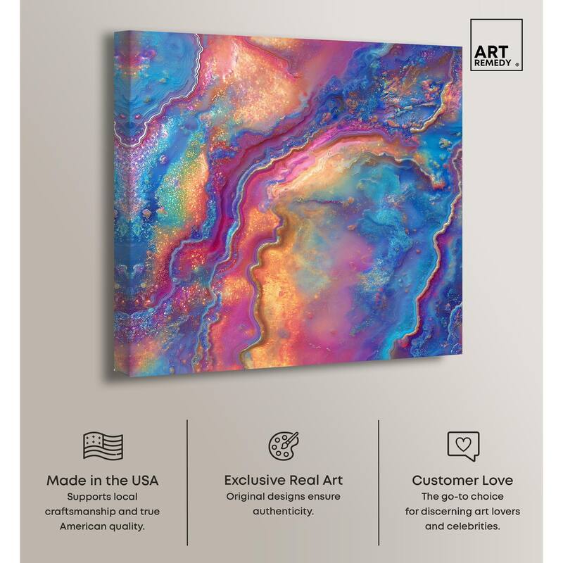 Glittering Spectrum II Canvas by Art Remedy, Gallery Wrapped