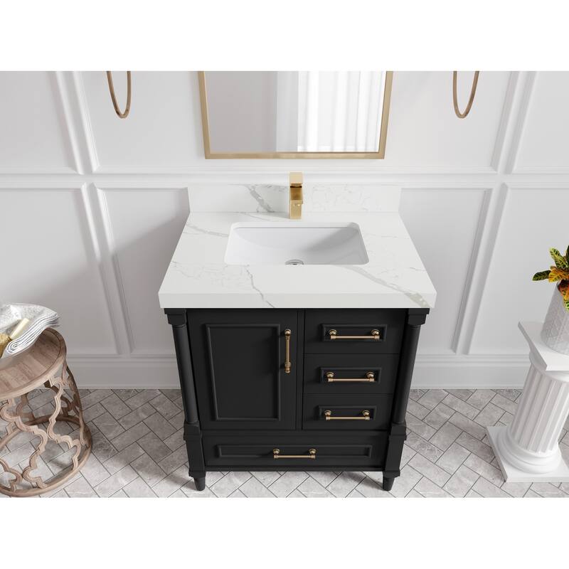 Willow Collections 30 in. W x 22 in. D Aberdeen Single Sink Bathroom Vanity with Countertop
