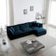 Option Blue 3-Seater Sofa+Ottomans