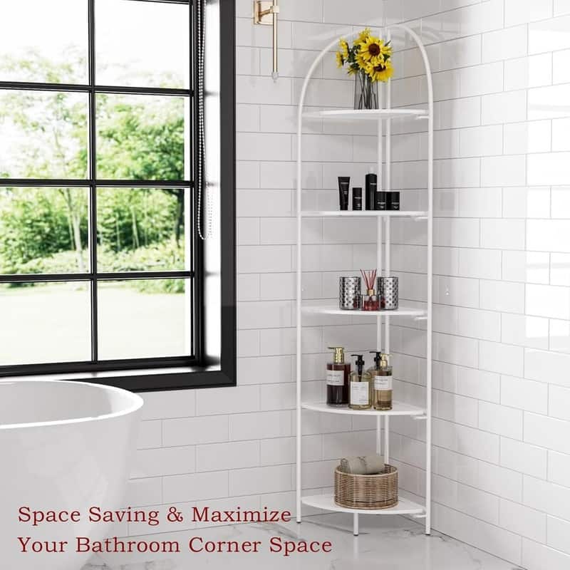 Crofy Foldable 6 Tier Corner Shelf