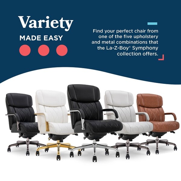 La-Z-Boy Symphony Executive Office Chair, Diamond Quilt