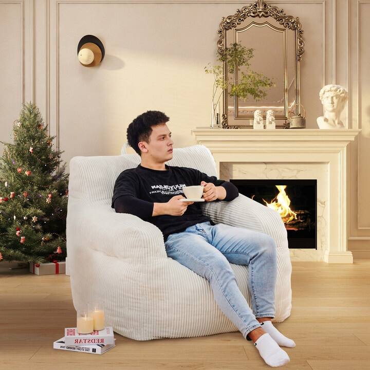 Bean Bag Chairs for Adults Oversize Bean Bag Sofa Chair with High Density Memory Foam Bean Bag Chair
