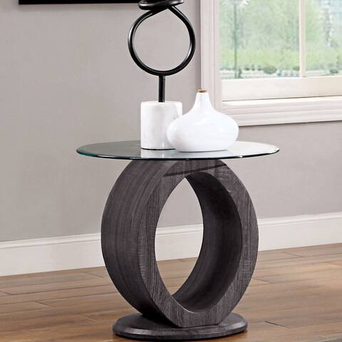 Strick & Bolton Totte Contemporary Grey 24-inch Side Table