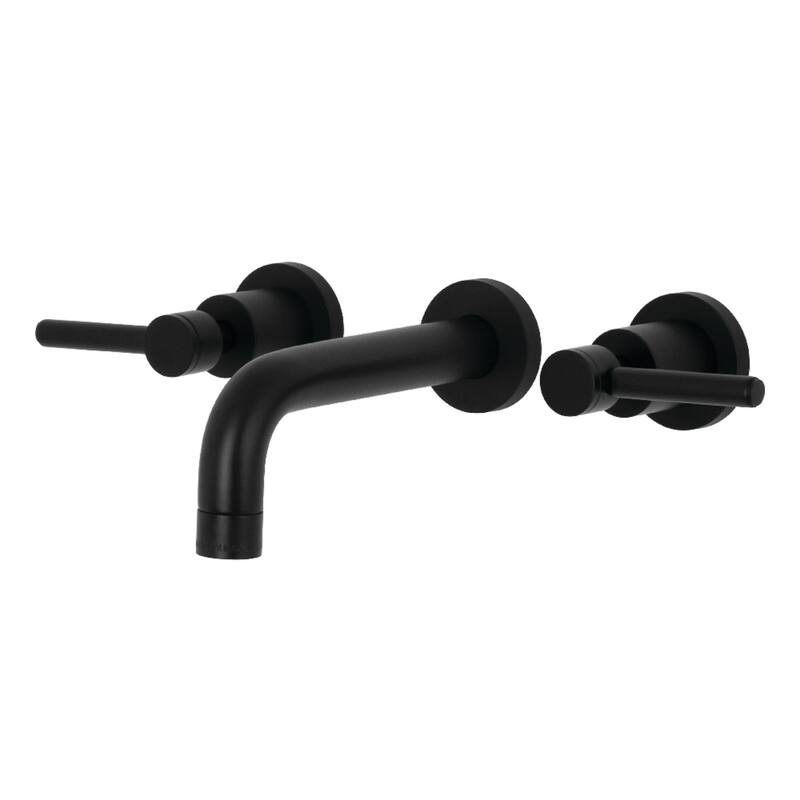 Concord 2-Handle Wall Mount Bathroom Faucet - Matte Black
