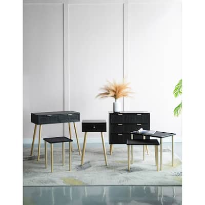 GDFStudio - Set of 3 Boho-Inspired Side Tables - 27.2"